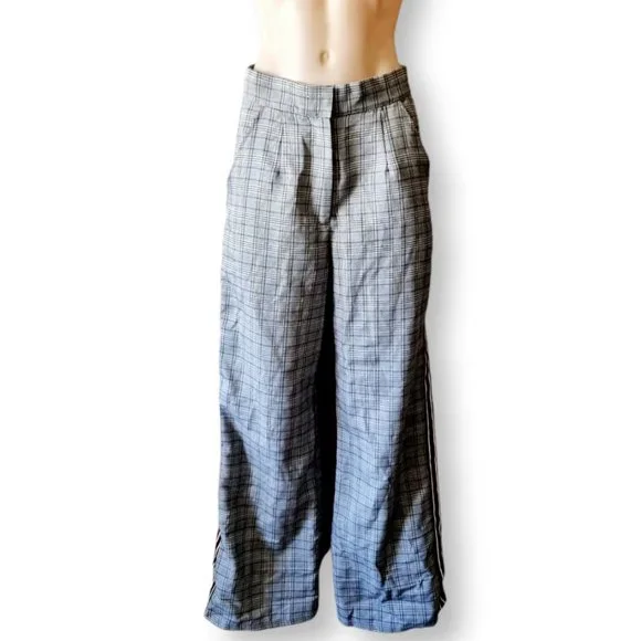 Alice In The Eve, Lucy Wide Leg Maxi Pants Black & White Check fits AU 8-10 - Picture 3 of 8